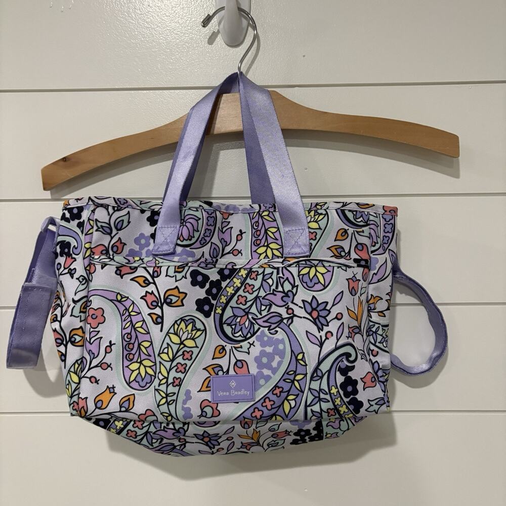 Vera Bradley | Organizer Lighten Up Everything Purple Paisley Maddalena Travel - Picture 10 of 10